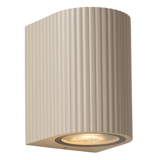 LUCIDE Lucide ANGELINA - Wandspot / Wandlamp Binnen/Buiten - 1xGU10 (MR16) - IP65 - Taupe - Essential
