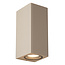 LUCIDE Lucide ANGELINA - Wandspot / Wandlamp Binnen/Buiten - 2xGU10 (MR16) - IP65 - Taupe - Essential