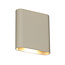 LUCIDE Lucide ATILA II - Wandlamp Badkamer - LED Dimb. - CCT - 2x5W 2200K/3000K - IP54 - Taupe - Essential