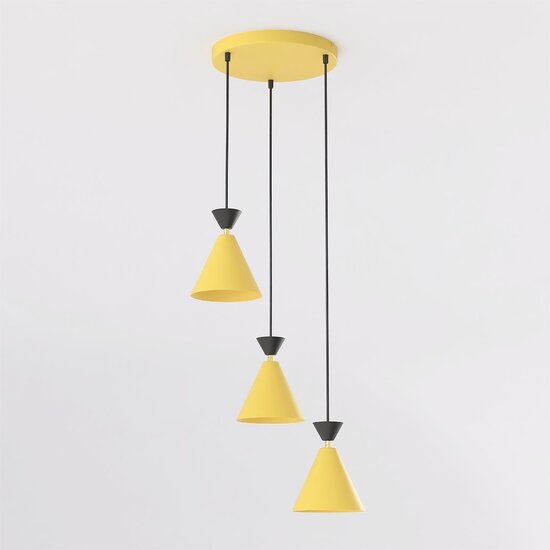 Emibig Emibig KLEVER 3PREM ORANGE BLACK - Lampe suspendue moderne pour un éclairage élégant
