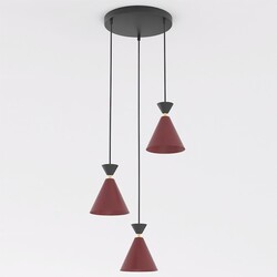 Emibig KLEVER 3PREM BURGUNDY BLACK