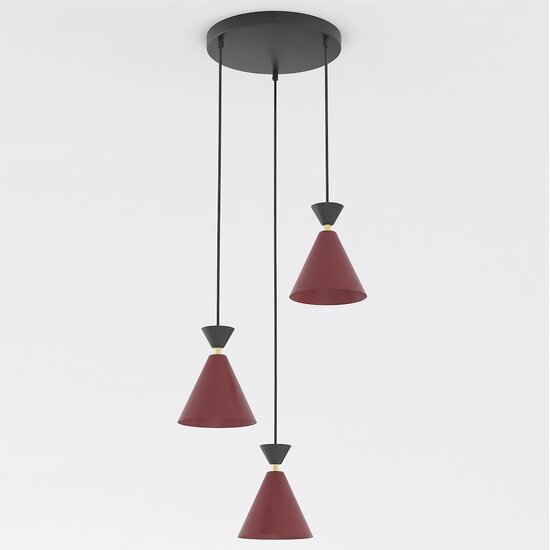 Emibig Emibig KLEVER 3PREM BURGUNDY BLACK