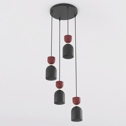Emibig GAUDI 4PREM BLACK BURGUNDY