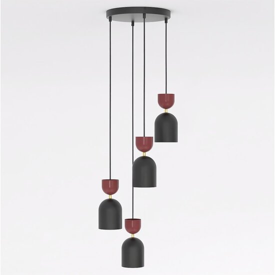 Emibig Emibig GAUDI 4PREM BLACK BURGUNDY