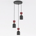 Emibig GAUDI 3PREM BLACK BURGUNDY