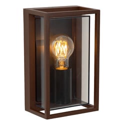 Lucide COZETTE - Applique Intérieure/Extérieure - 1xE27 - IP65 - Brun Rouillé - Essential