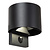 LUCIDE Lucide TADZIO - Wandlamp Binnen/Buiten - LED - CCT - 1x7W 2700K/4000K - IP65 - Bewegingssensor - Zwart - Essential