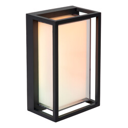 Lucide QUADRA - Smarte Wandlampe Innen/Außen - LED - RGBCW - 1x11W 2700K/6500K - IP65 - Schwarz | Essential