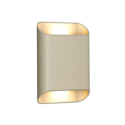 Lucide ATILA II - Wandlamp Badkamer - LED Dimb. - CCT - 2x5W 2200K/3000K - IP54 - Taupe - Essential