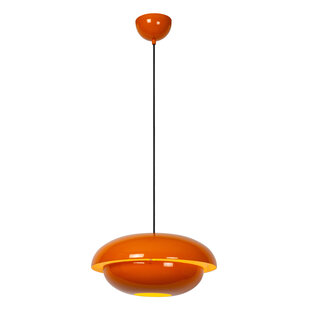 Lucide YOUNES - Hanglamp - Ø 40 cm - 1xE27 - Oranje - Essential