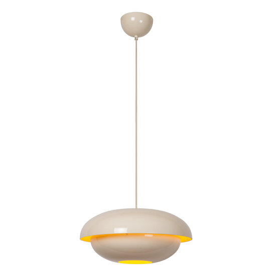LUCIDE Lucide YOUNES - Hanglamp - Ø 40 cm - 1xE27 - Beige - Essential
