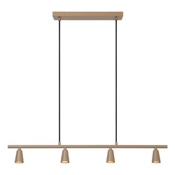 Lucide TIANA - Hanglamp - 4xGU10 (MR16) - Taupe - Essential