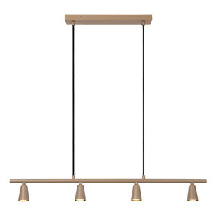 Lucide TIANA - Hanglamp - 4xGU10 (MR16) - Taupe - Essential