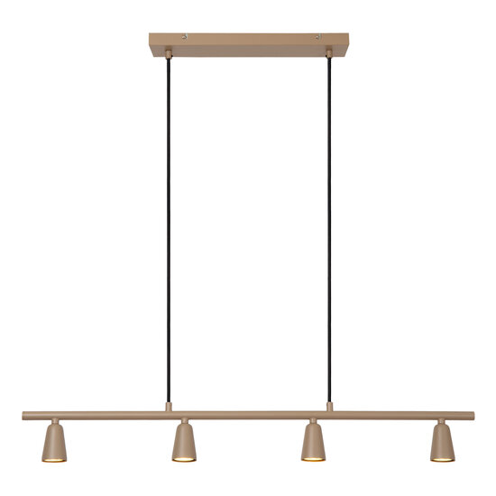 LUCIDE Lucide TIANA - Hanglamp - 4xGU10 (MR16) - Taupe - Essential