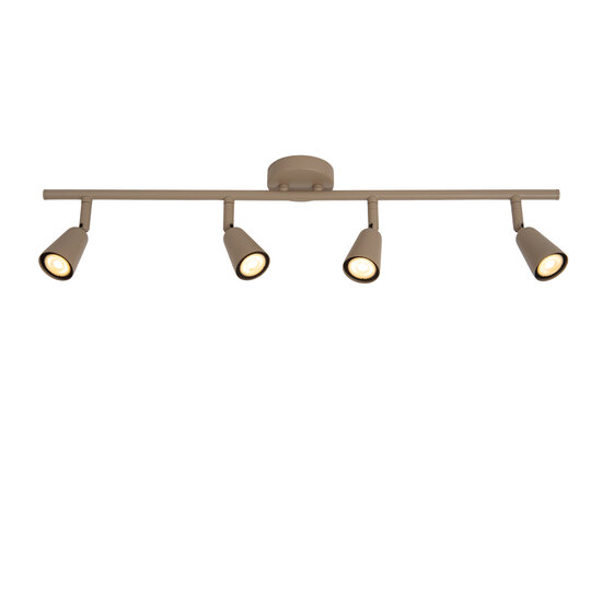 LUCIDE Lucide TIANA - Plafondspot - 4xGU10 (MR16) - Taupe - Essential