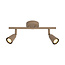 LUCIDE Lucide TIANA - Applique / Lampe Murale - 2xGU10 (MR16) - Taupe - Essential - Créez une ambiance chaleureuse dans votre intérieur