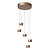 LUCIDE Lucide CORYFEE - Hanglamp - Ø 38 cm - LED Dimb. - CCT - 5x6W 2200K/3000K - Champagne kleur - Vibes