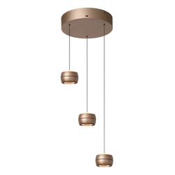 Lucide CORYFEE - Hanglamp - LED Dimb. - CCT - 3x6,3W 2200K/3000K - Champagne kleur - Vibes