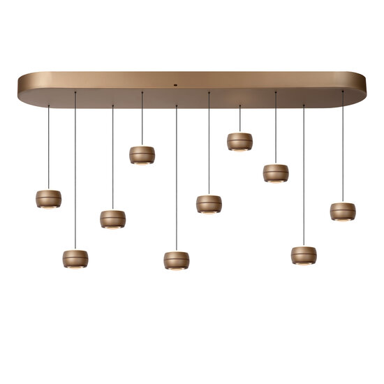 LUCIDE Lucide CORYFEE - Hanglamp - LED Dimb. - CCT - 10x6W 2200K/3000K - Champagne kleur - Vibes