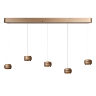 Lucide CORYFEE - Hanglamp - LED Dimb. - CCT - 5x6W 2200K/3000K - Champagne kleur - Vibes