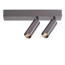 Lucide BIXX - Plafondspot - LED Dimb. - CCT - 2x8W 2700K/4000K - Mat zwart chroom - Premium