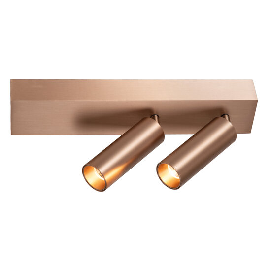 LUCIDE Lucide BIXX - Plafondspot - LED Dimb. - CCT - 2x8W 2700K/4000K - Champagne kleur - Premium
