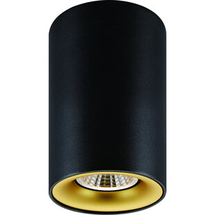 OUTLET - Fantasia Zolan foco de techo negro-dorado GU10 regulable