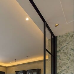 OUTLET - Recessed spot 100mm white GU10 round, steel, bulb not included