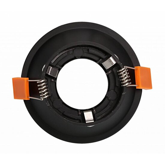 OUTLET - Runder Einbaustrahler 100mm aus weißem Stahl für GU10-Leuchtmittel (nicht enthalten) - Durchmesser 100 mm, Ausschnitt 90 mm, Höhe 47 mm