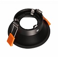 OUTLET - Spot encastrable rond 100mm en acier blanc pour ampoules GU10 (non incluses) - diamètre 100 mm, découpe 90 mm, hauteur 47 mm