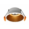 OUTLET - Round 100mm recessed spot in white steel for GU10 bulbs (not included) - diameter 100mm, hole 90mm, height 47mm