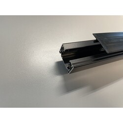 OUTLET - Profilé LED Infinitus encastrable blanc 1m, cache plexi
