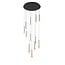 LUCIDE Lucide CALINA - Hanglamp - Ø 69,9 cm - LED Dimb. - CCT - 12x7W 2200K/3300K - Met vervangbare LED-module - Zwart - Premium
