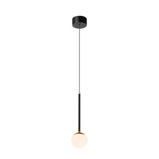 Lucide CALINA - Hanglamp - Ø 9,9 cm - LED Dimb. - CCT - 1x7W 2200K/3300K - Met vervangbare LED-module - Zwart - Premium