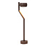 LUCIDE Lucide ESTAL - Sokkellamp - LED - 1x9W 2700K - IP54 - Roest bruin