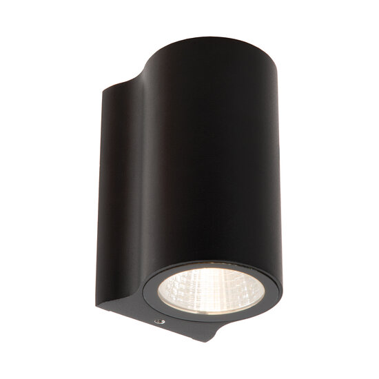 LUCIDE Lucide AKRA - Applique Intérieur/Extérieur - LED - 1x6W 2700K - IP54 - Noir