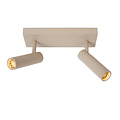 LUCIDE Lucide GRADO - Plafondspot - 2xGU10 (MR11) - Taupe