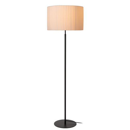 LUCIDE Lucide FOLD - Lámpara de pie - Ø 45 cm - 1xE27 - Blanco