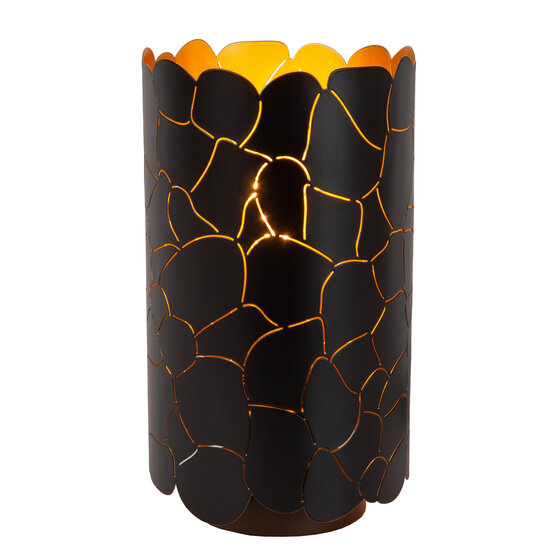 LUCIDE Lucide ALMELO - Lampe à poser - Ø 15 cm - 1xE27 - Noir