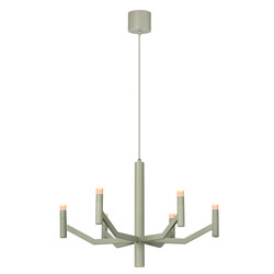 Lucide WELLINGTON - Hanglamp - Ø 60 cm - LED Dimb. - G9 - 2700K - Taupe - Vibes