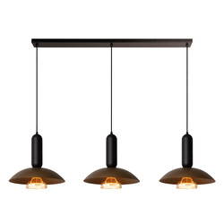 Lucide GRANTHAM - Hanglamp - 3xE27 - Koffie - Essential