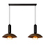 LUCIDE Lucide GRANTHAM - Hanglamp - 2xE27 - Koffie - Essential