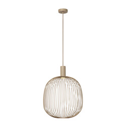 Lucide ESTEREL - Lámpara Colgante - Ø 40 cm - 1xGU10 (MR16) - Taupe - Essential