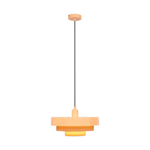Lucide RUNA - Hanglamp - Ø 35 cm - 1xE27 - Roze - Essential