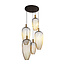 LUCIDE Lucide AURELIE - Hanglamp - 5xGU10 (MR11) - Geschikt voor vide en hoge plafonds - Goud - Vibes