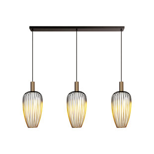 Lucide AURELIE - Hanglamp - 3xGU10 (MR11) - Goud - Vibes