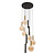 LUCIDE Lucide JOSIANE - Hanglamp - Ø 55 cm - 6xG9 - Geschikt voor vide en hoge plafonds - Zwart - Vibes