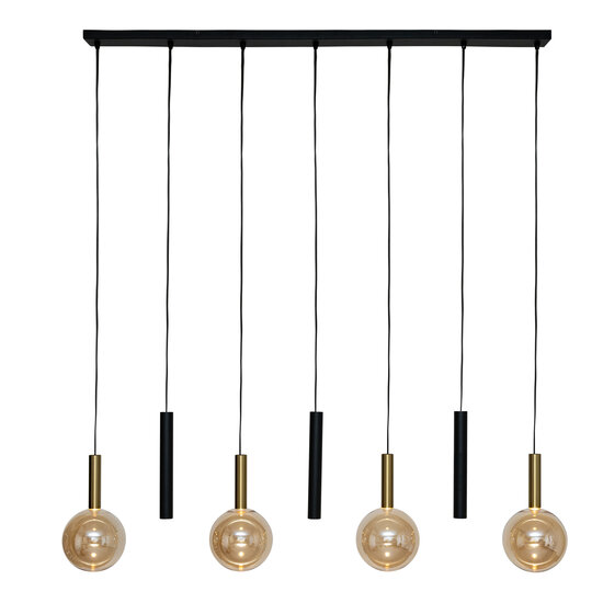 LUCIDE Lucide JOSIANE - Hanglamp - 4xG9 - Zwart - Vibes