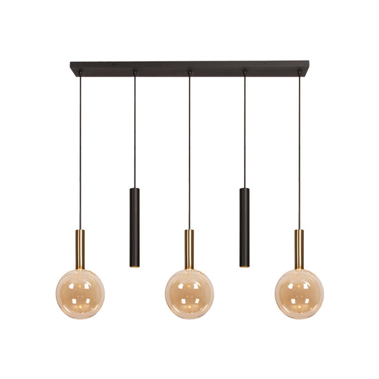 LUCIDE Lucide JOSIANE - Hanglamp - 3xG9 - Zwart - Vibes