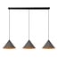 LUCIDE Lucide SPITZE - Suspension - 3xE27 - Gris - Vibes - Créez une ambiance chaleureuse